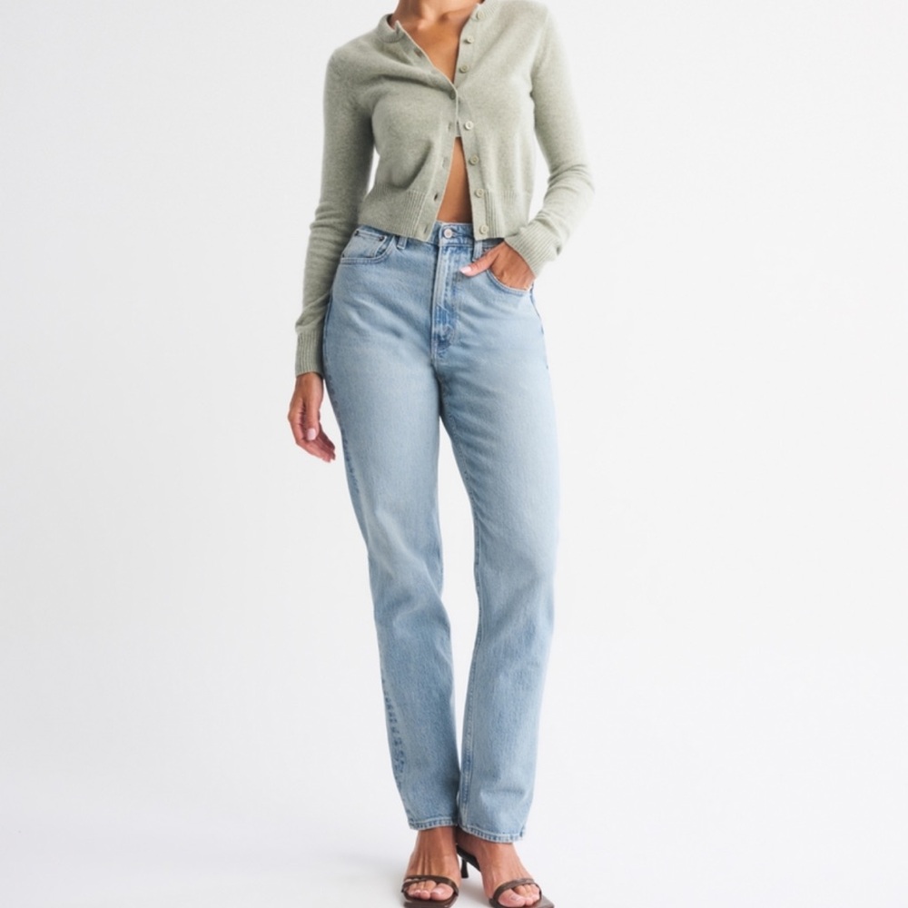 Abercrombie & Fitch Light Blue Straight Leg Jeans
